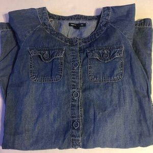 Gap kids long sleeve denim dress